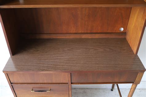 At 1st Sight - Products - Vintage Mid Century Modern Desk with Bookshelf / Hutch