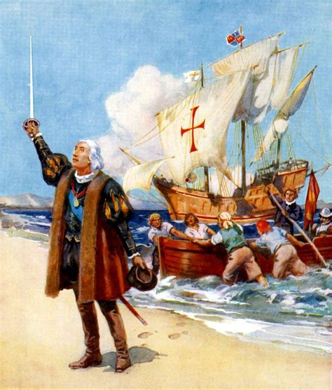 Christopher Columbus landing in the New World | Christopher columbus, Columbus, Poetic forms