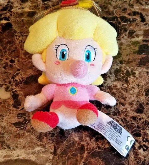 Mario Bros Baby Princess Peach Plush Toy Stuffed Little Buddy OFFICIAL JAPAN | #1853604887