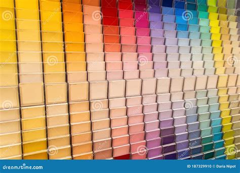 Sydney, Australia 2020-01-30 Paint Swatches Color Samples on Display at Bunnings Warehouse ...