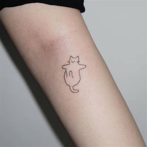 Top 61+ Best Simple Cat Tattoo Ideas - [2021 Inspiration Guide] | Cute ...