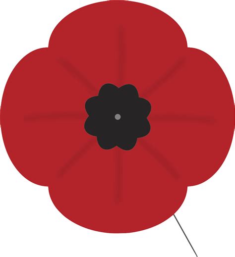 Download Poppy - Remembrance Day Transparent - Full Size PNG Image - PNGkit