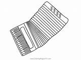 Stretch Accordion Coloring Page  Pages For sketch template