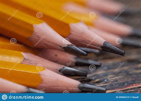 Sharpened Group of Pencils for Sketching and Drawing Stock Image ...