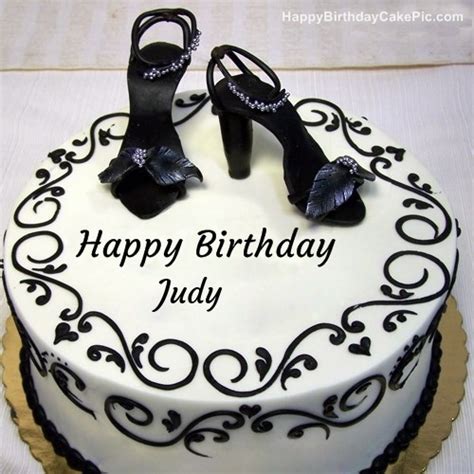 ️ Fashion Happy Birthday Cake For Judy