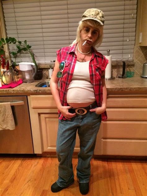 My ridiculous costume while pregnant! Redneck costume while pregnant ...