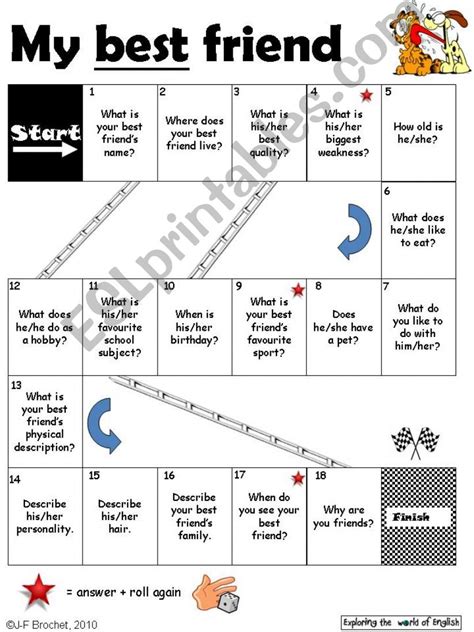 ESL - English PowerPoints: MY BEST FRIEND board game