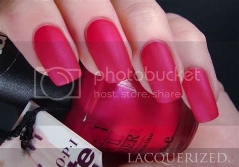 Lacquerized - A blog about nail polish: OPI - La Paz-itively Hot! Matte