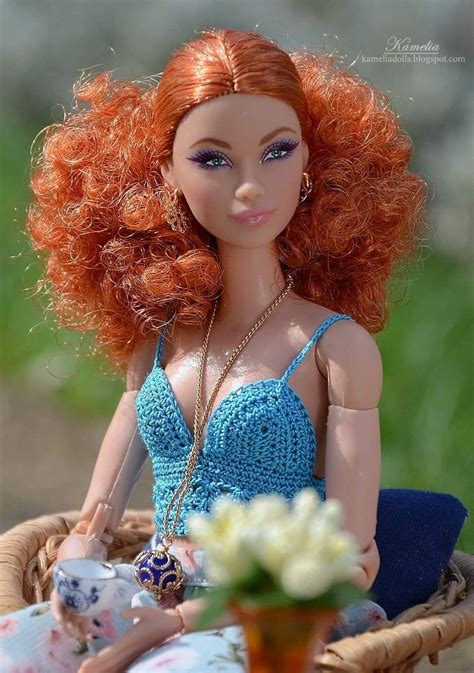 Red Hair Doll, Hear Style, Barbies Pics, Barbie Diorama, Doll Clothes Barbie, Doll Jewelry ...