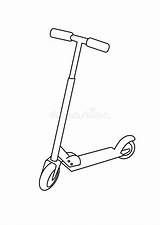Stunt Scooter Coloring Pages Coloring sketch template