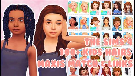 Child Hair Maxis Match Sims 4 - Design Talk