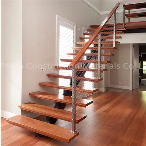 High Quality Prima Precast Indoor Glass Stairs Wood Floating Staircase - Floating Staircase and ...