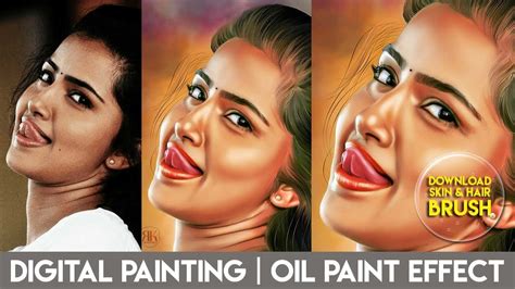 PHOTOSHOP TUTORIAL | DIGITAL PAINTING | OIL PAINT EFFECT | SMUDGE PAINTING - YouTube