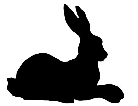 Rabbit Silhouette Clipart Free Stock Photo - Public Domain Pictures