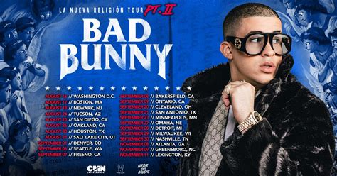 Bad Bunny Announces More U.S. Tour Dates: La Nueva Religión PT II ...