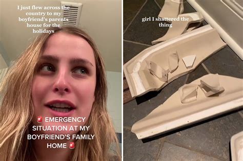 I destroyed my boyfriend’s toilet while meeting his family for the first time