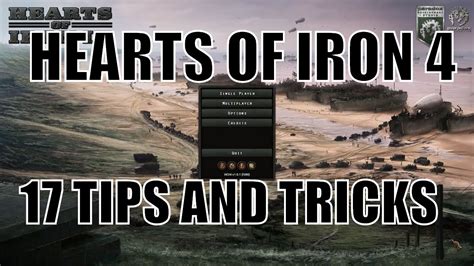 HEARTS OF IRON IV - 17 TIPS FOR NEW PLAYERS - YouTube