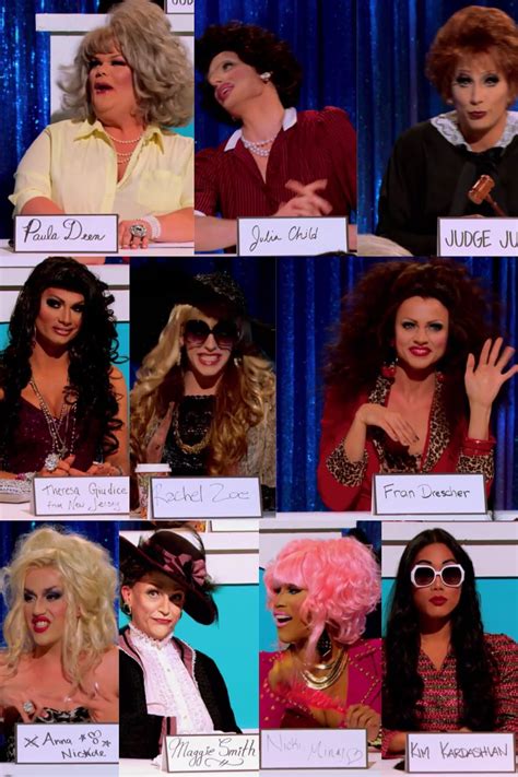 RuPaul's Drag Race Season 6 Snatch Game Challenge Drag Queen Race ...