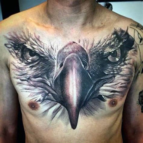 80 Eagle Chest Tattoo Designs For Men - Manly Ink Ideas