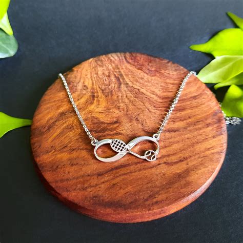 Best Friend Gift Idea Solid Silver 925 Necklace Infinity | Etsy