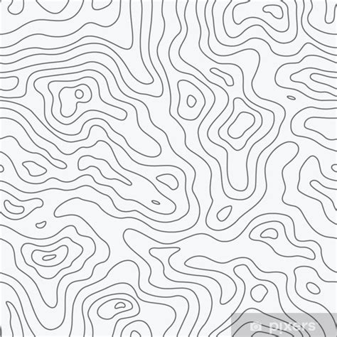 Sticker Topographic Map Seamless Pattern. Vector Background - PIXERS.UK | Vector background ...