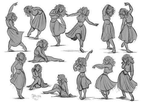 Yenthe Joline on Instagram: "Character pose sketches for fun. I drew ...