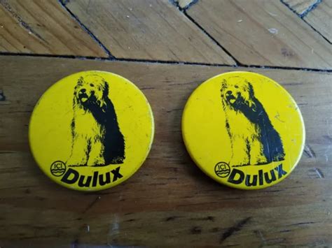 VINTAGE LARGE METAL Badge Dulux Dog x2 £2.69 - PicClick UK