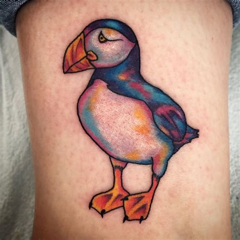 Kris Lee on Instagram: “A very fresh little rainbow colour puffin from this morning! # ...