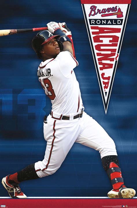 MLB Atlanta Braves - Ronald Acuña Jr 20 Wall Poster, 22.375" x 34" - Walmart.com