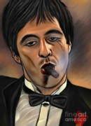 Al Pacino-Godfather Painting by Andrzej Szczerski - Fine Art America