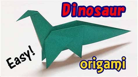 How To Make an Easy Origami Dinosaur | Paper Dinosaur Easy but Cool for Kids | Origami for Boys ...