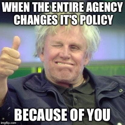 Gary Busey policy change - Imgflip