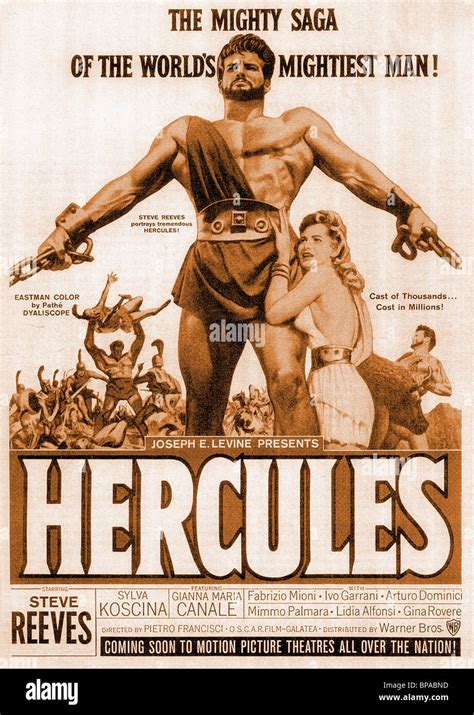 Steve Reeves Film Poster Hercules High Resolution Stock Photography and ...