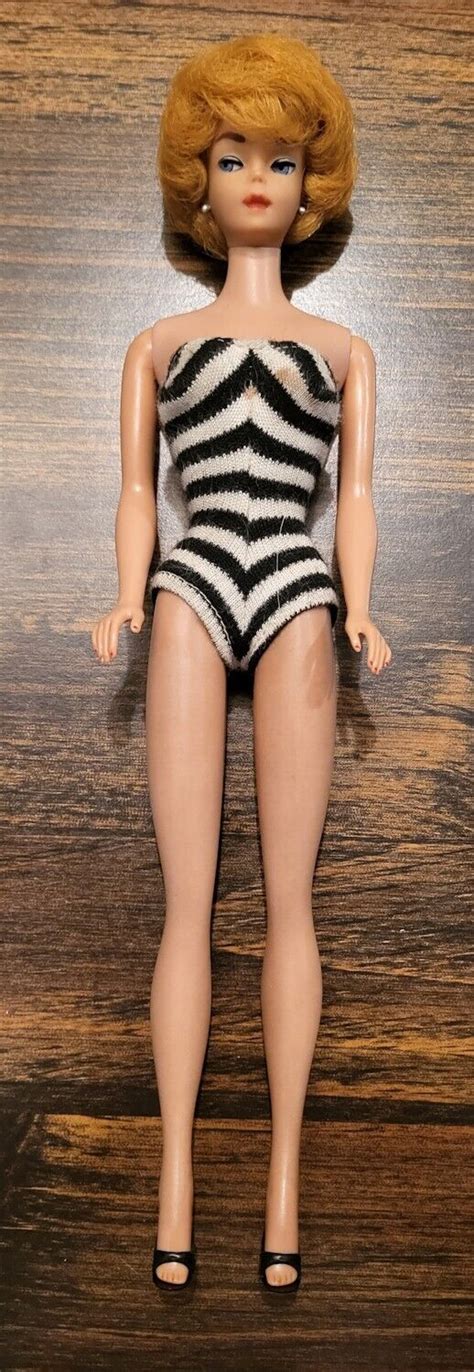 Vintage Barbie doll 1958 - roman numeral date with original swimsuit | eBay