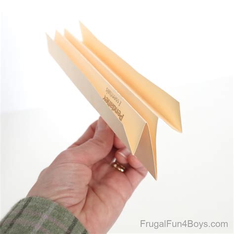 File Folder Paper Airplane Launcher - Frugal Fun For Boys and Girls