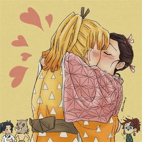 Nezuko And Zenitsu Kiss - ANIME February 2022