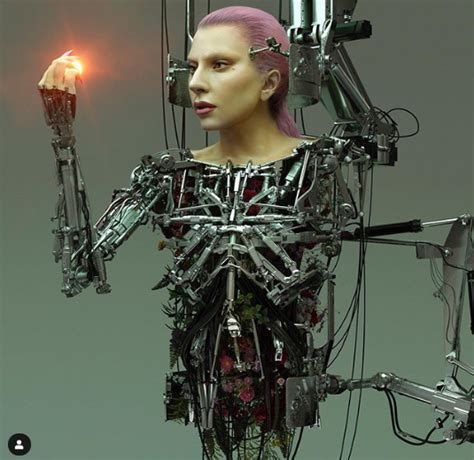 Lady Gaga diventa un cyborg su Paper- le foto shock - L'Angolo di Richard