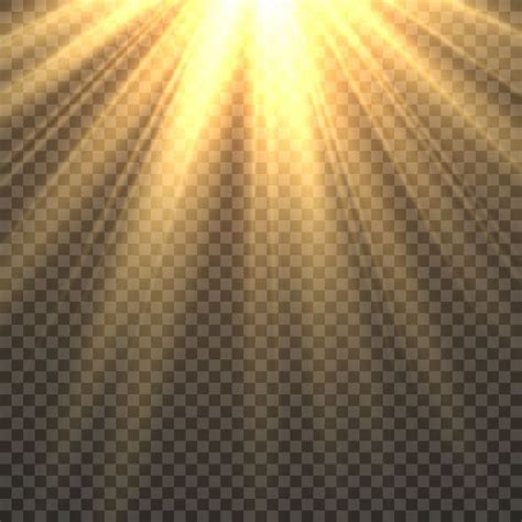 Premium Vector | Sunlight isolated. sun light effect golden sun rays ...