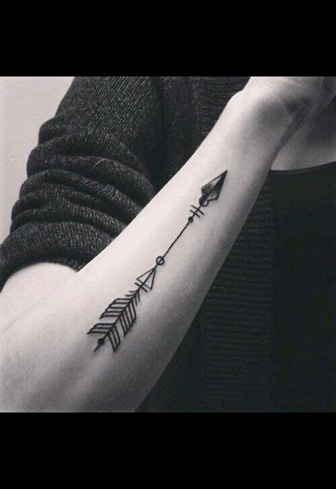 tattoo, arrow, and black and white image | Tattoos, Trendy tattoos, Geometric arrow tattoo