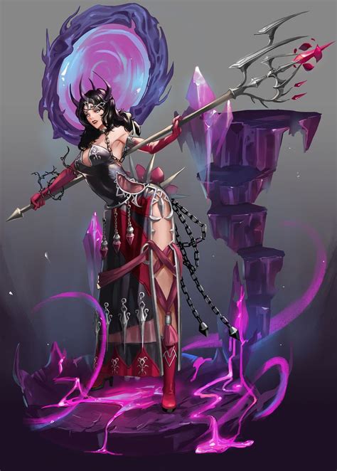 ArtStation - Necromancer, T E | Fantasy art women, Fantasy female warrior