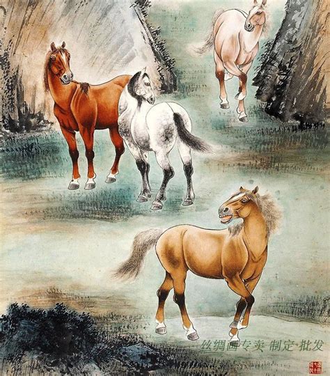 Horse painting, Chinese painting, Horses