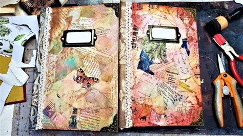 How to Make a Collage Journal Cover for Junk Journals! Part 1 Fun Easy ...