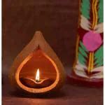Buy ATUL TERRACOTTA Diya/Camphor lamp/Pooja/mitti Akhand Jyoti nariyal ...