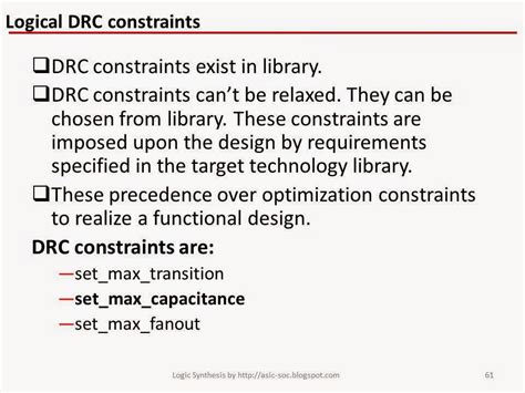 ASIC-System on Chip-VLSI Design: Logical DRC constraints