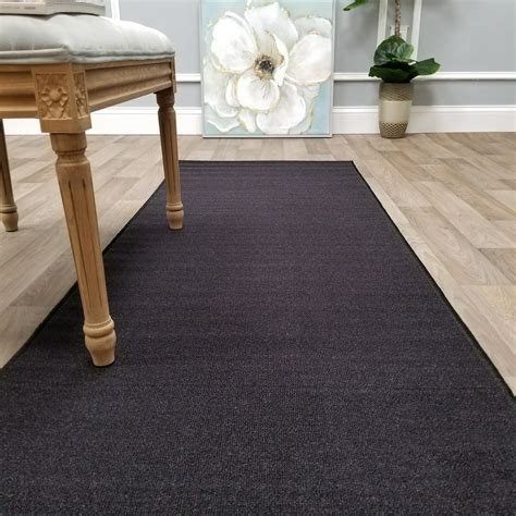 Your Choice Length & Color Solid Non-Slip Carpet Runner Rug Rubber ...