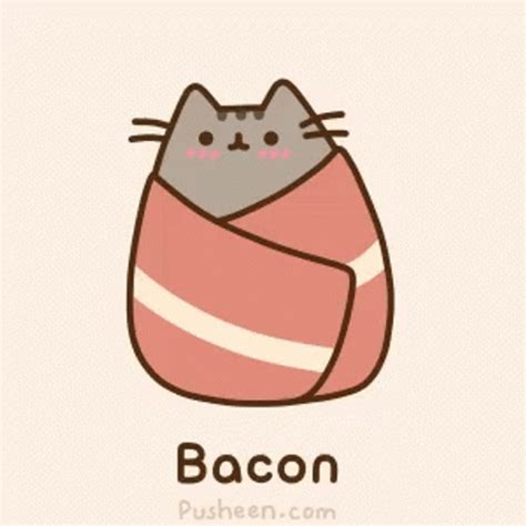 Bacon Wrapped Pusheen Cat GIF | GIFDB.com