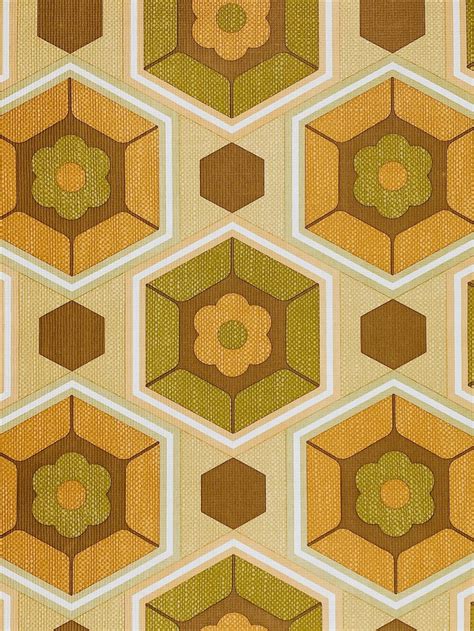 1970s Retro Geometric Wallpaper | Vintage Wallpapers - Online Shop