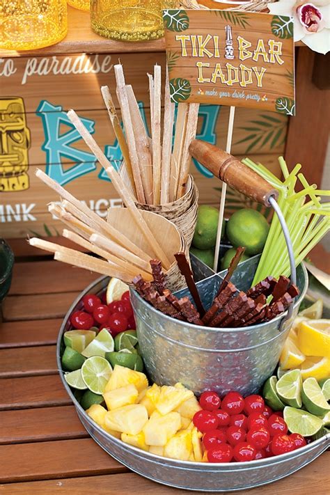 Margaritaville Party Ideas ~ For The Centerpieces We Filled Pails With ...