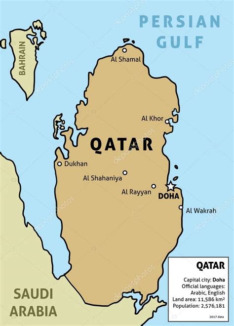 Qatar Map With Cities Free Pictures Of Country Maps | Images and Photos finder