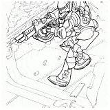 Coloring Page  Costume Spaceguard sketch template